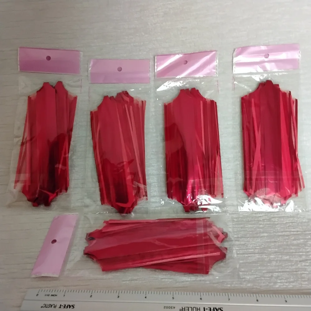 Pull-Ribbon Bows Set Of 5 Color RED 50mm Easy Present/basket Decor New With Tags - Picture 3 of 6